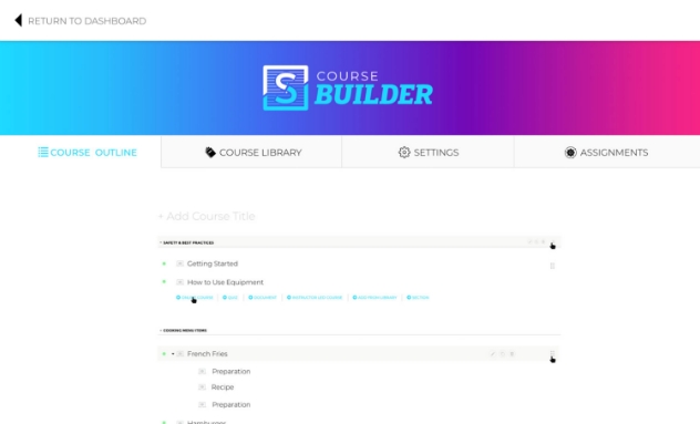Portfolio - SkillSuite Course Builder